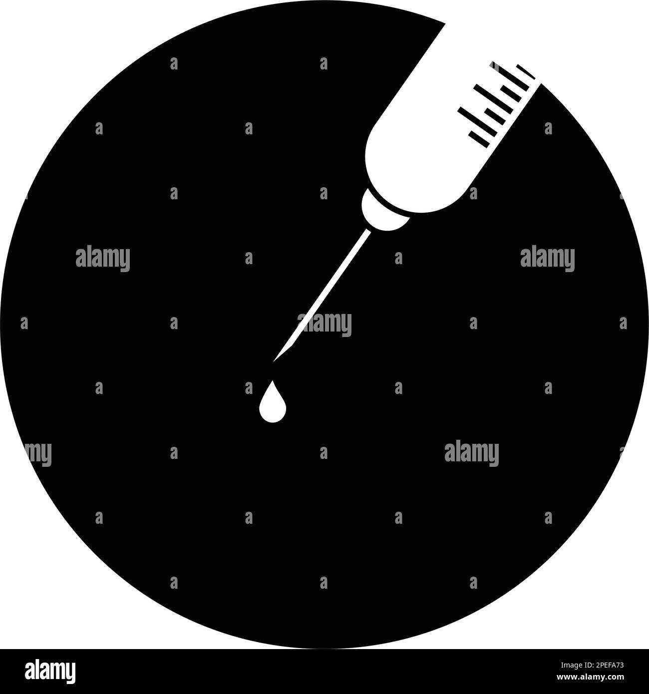 logo injektion stock modello vektor Illustrazione Vettoriale