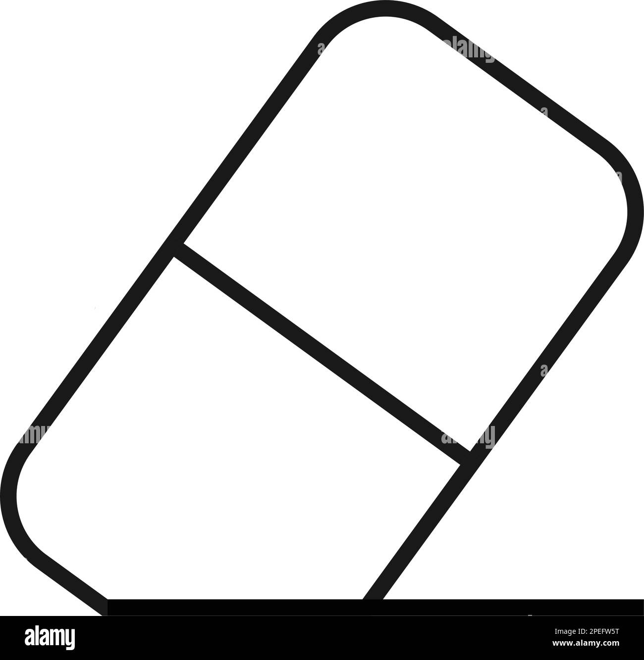 Icona gomma isolata simbolo su sfondo pulito. Elemento in gomma vettoriale in stile trendy. Illustrazione Vettoriale