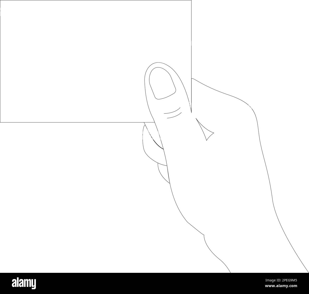 disegno illustrativo della scheda con logo a mano Illustrazione Vettoriale