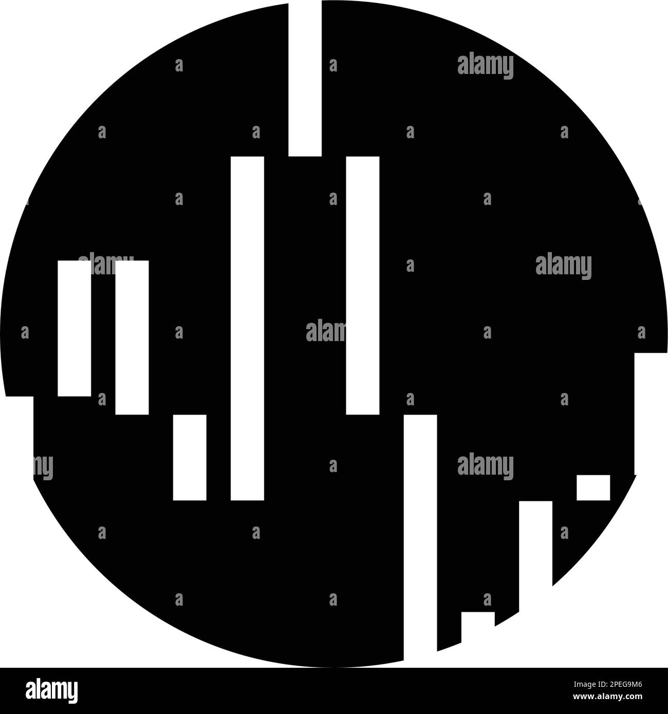 icona di volatilità del mercato disegno di illustrazione Illustrazione Vettoriale