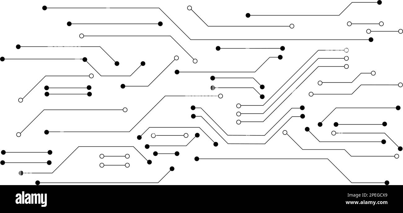 Modello vettoriale logo tecnologia circuito Illustrazione Vettoriale