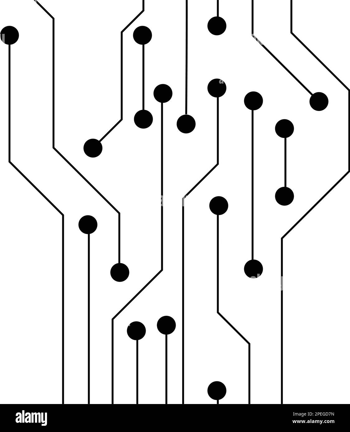 Modello vettoriale logo tecnologia circuito Illustrazione Vettoriale
