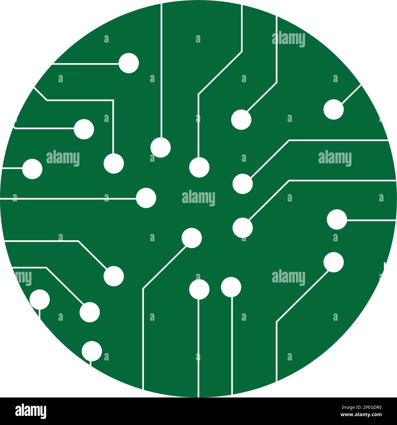 Modello vettoriale logo tecnologia circuito Illustrazione Vettoriale