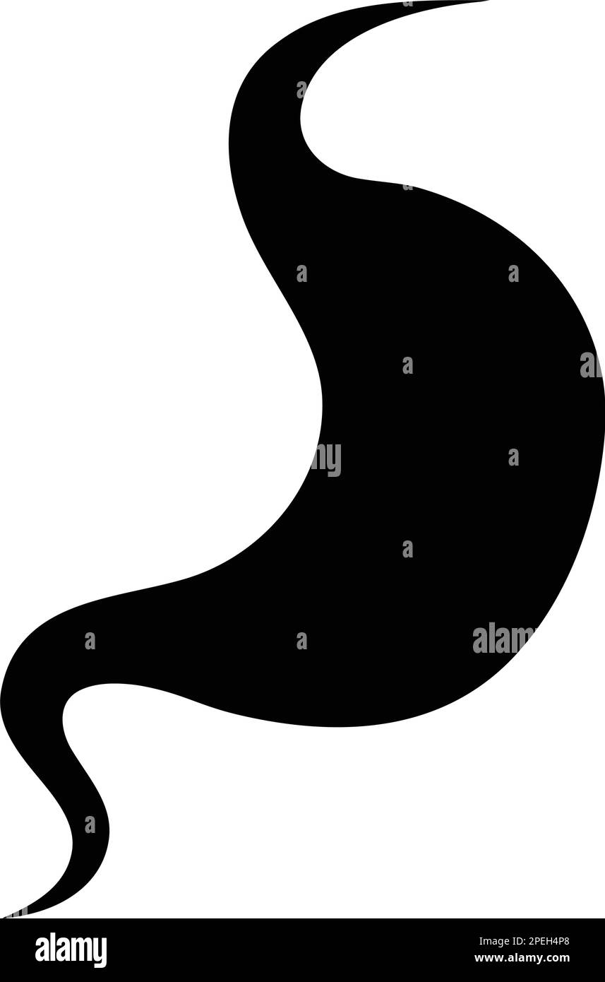 design illustrativo vektor logo stomaco Illustrazione Vettoriale