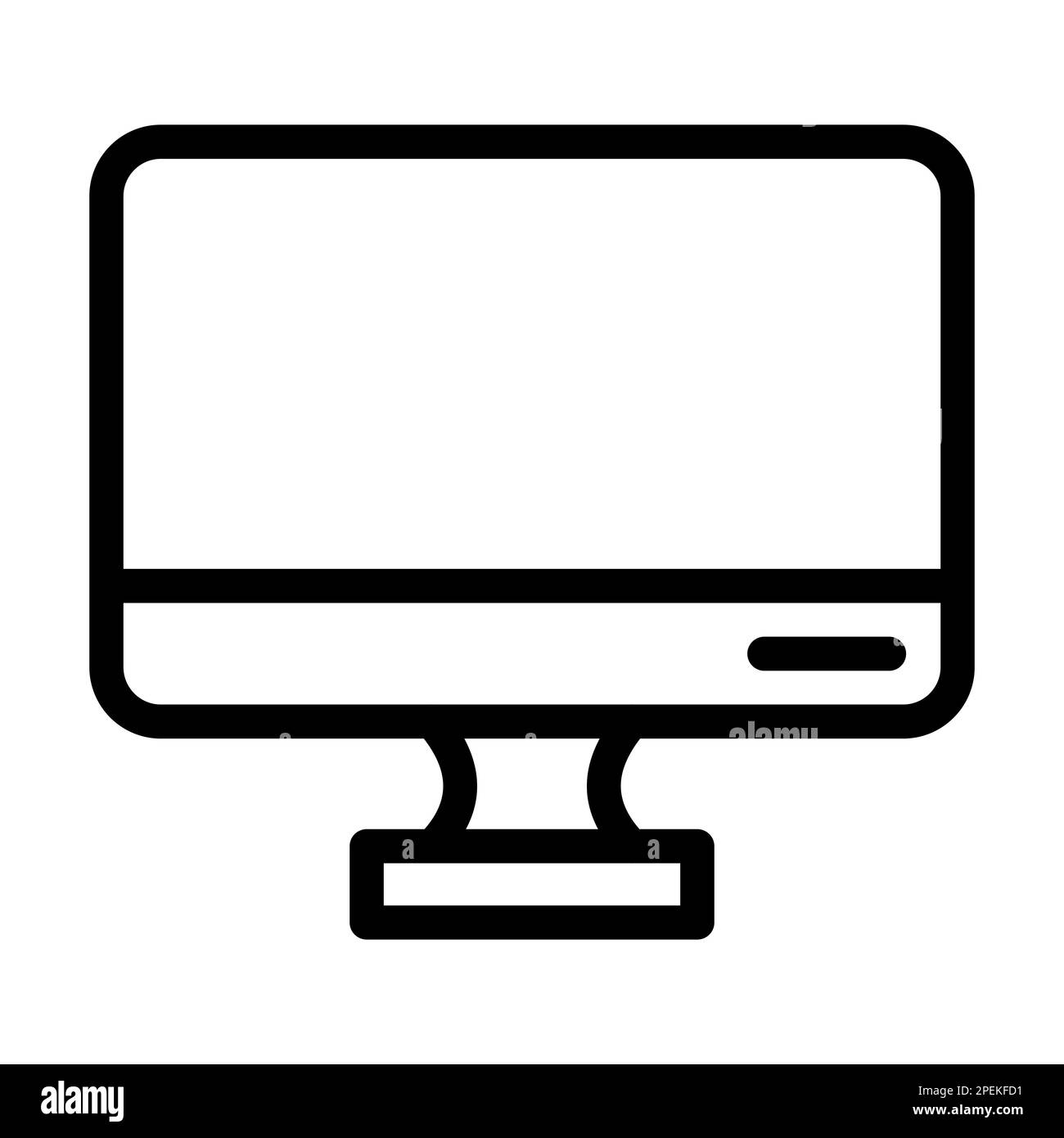 Icona Monitor Vector Thick Line per uso personale e commerciale Foto stock  - Alamy