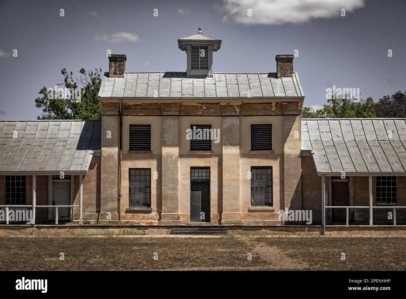 New Norfolk, Tasmania - 31 gennaio 2023: Willow Court, una volta conosciuta come New Norfolk Insane Asylum, Port Arthur, Tasmania. Costruito per ospitare persone con Foto Stock