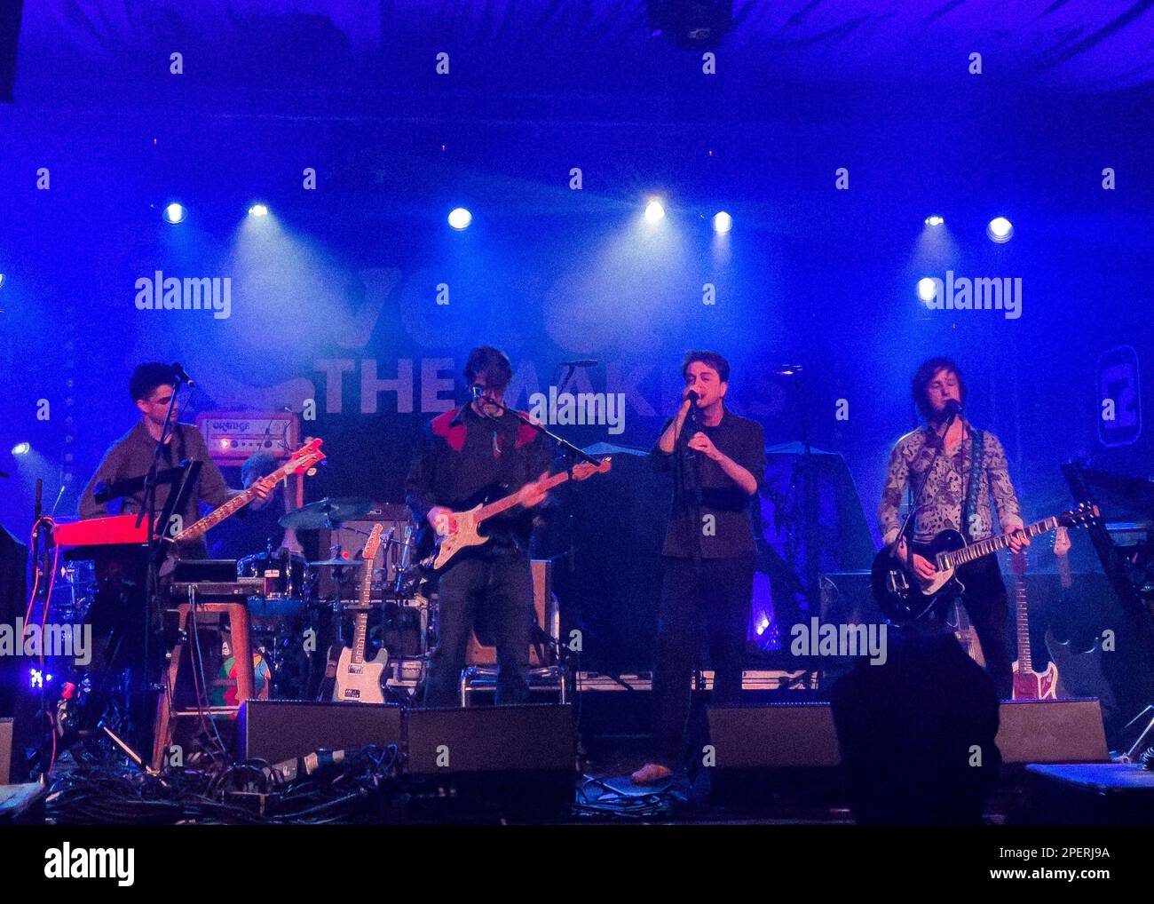 Danny Goffey e la sua band supportano Reverend & The Makers al Concorde 2 - 2nd Febbraio 2023 - Brighton & Hove, East Sussex, UK Foto Stock