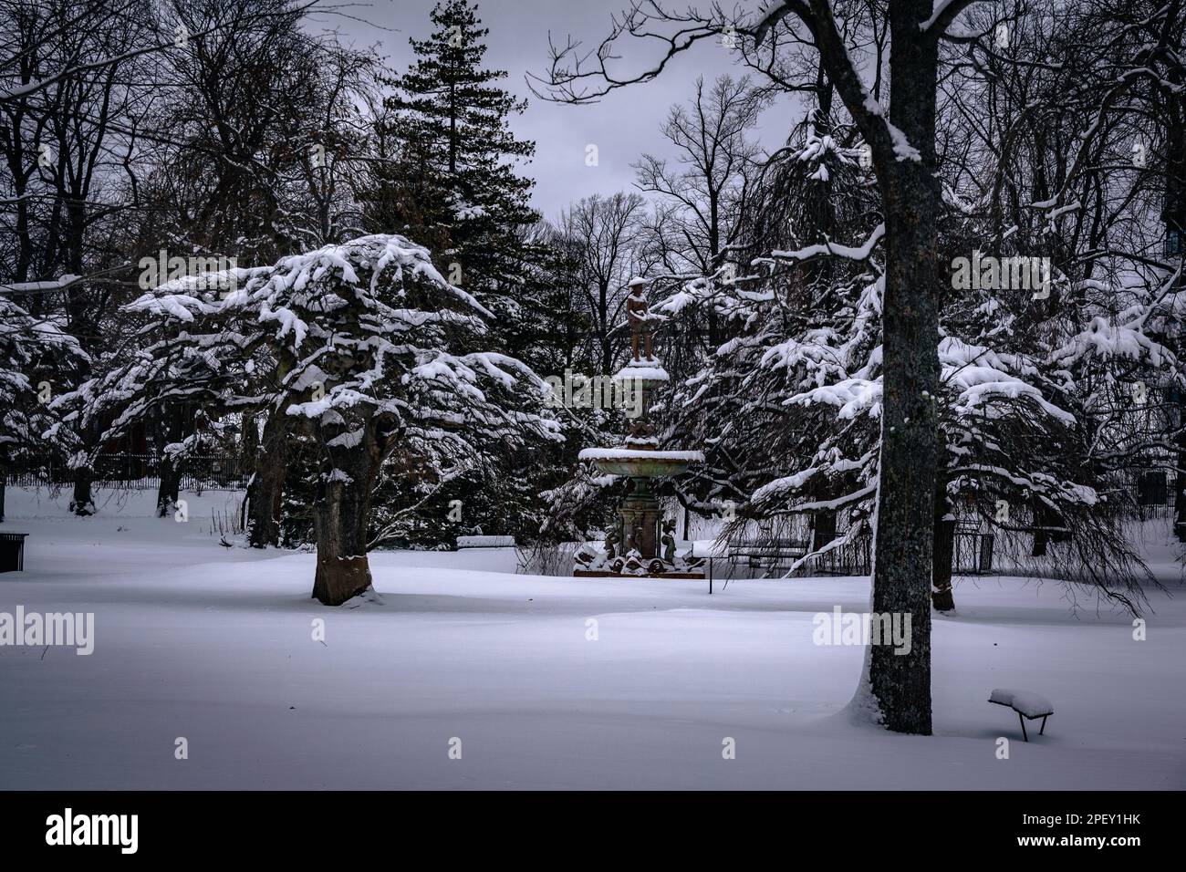 Royal Canadian Dragoons, Boer War Sculpture in Halifax Public Gardens National Historic Site of Canada Foto Stock