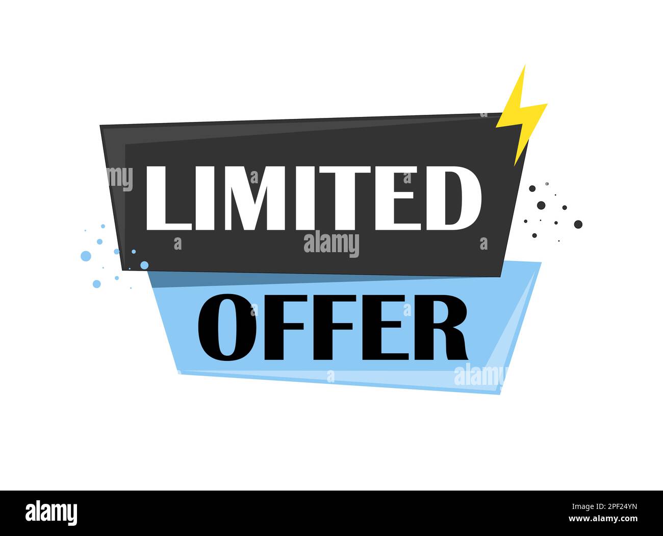 Clipart a tempo limitato. Concetto di marketing Illustrazione Vettoriale