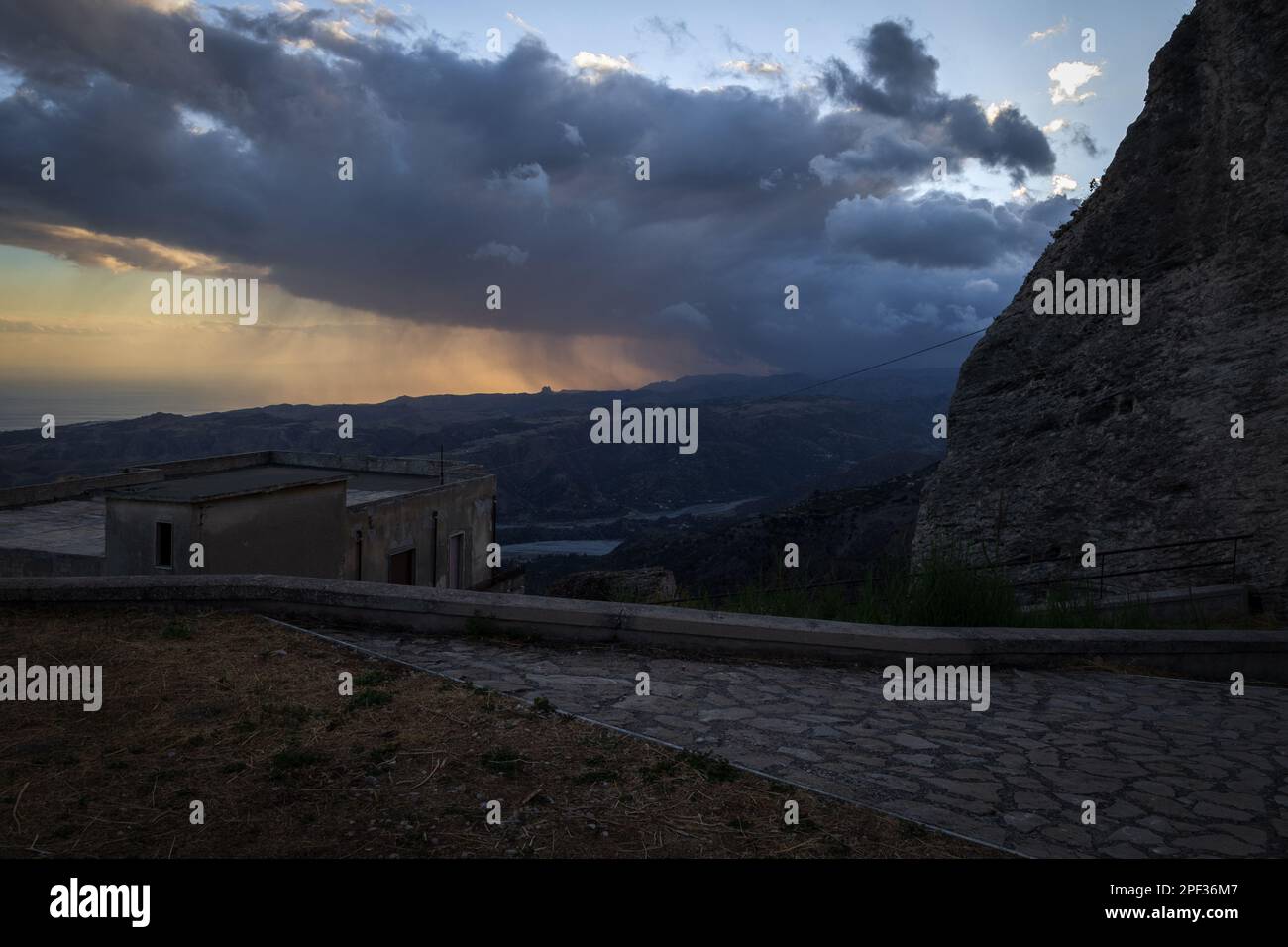 Panorama da Bova - Reggio Calabria Foto Stock