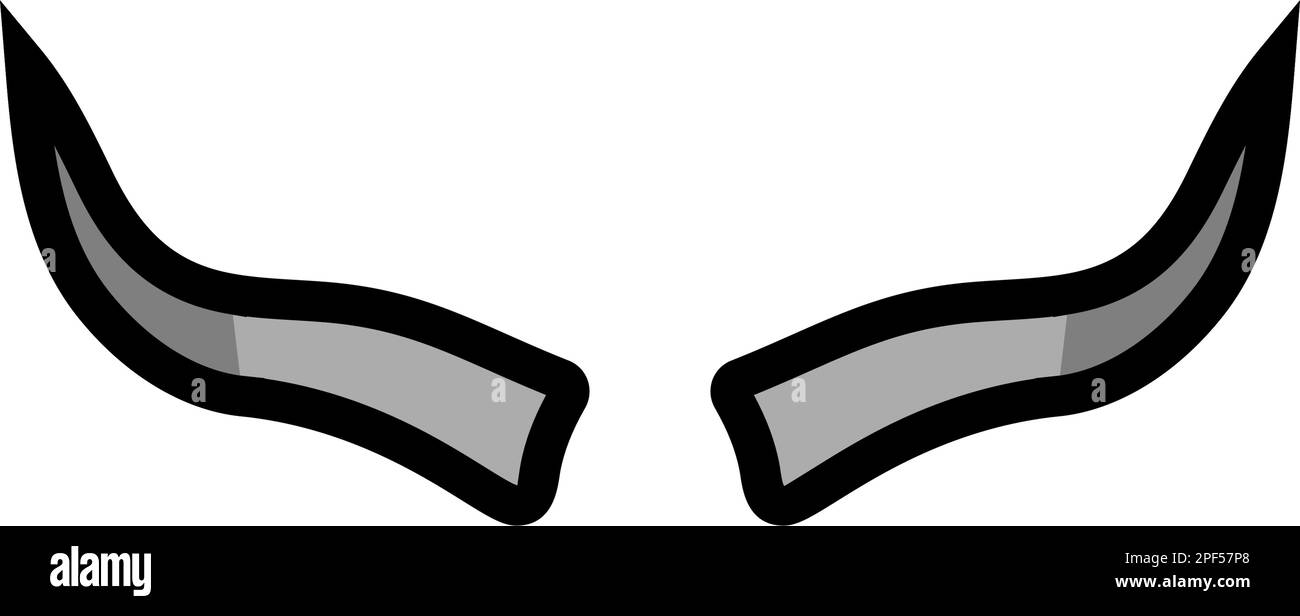 bull fauna animale colore icona vettore illustrazione Illustrazione Vettoriale