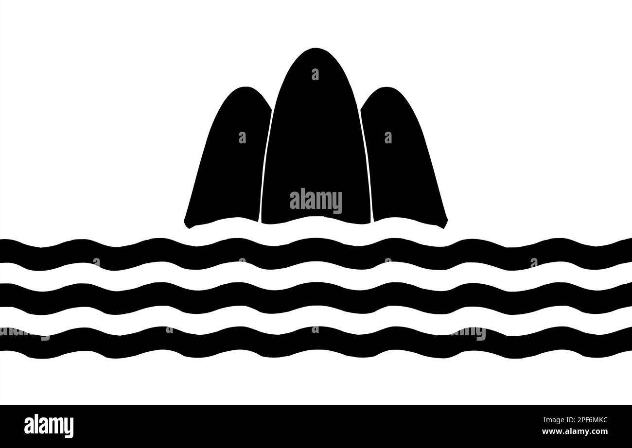 Bandiera dei popoli maltesi Gozitans. bandiera che rappresenta il gruppo etnico o la cultura, autorità regionali. nessun flagpole. Progettazione del piano, layout Foto Stock