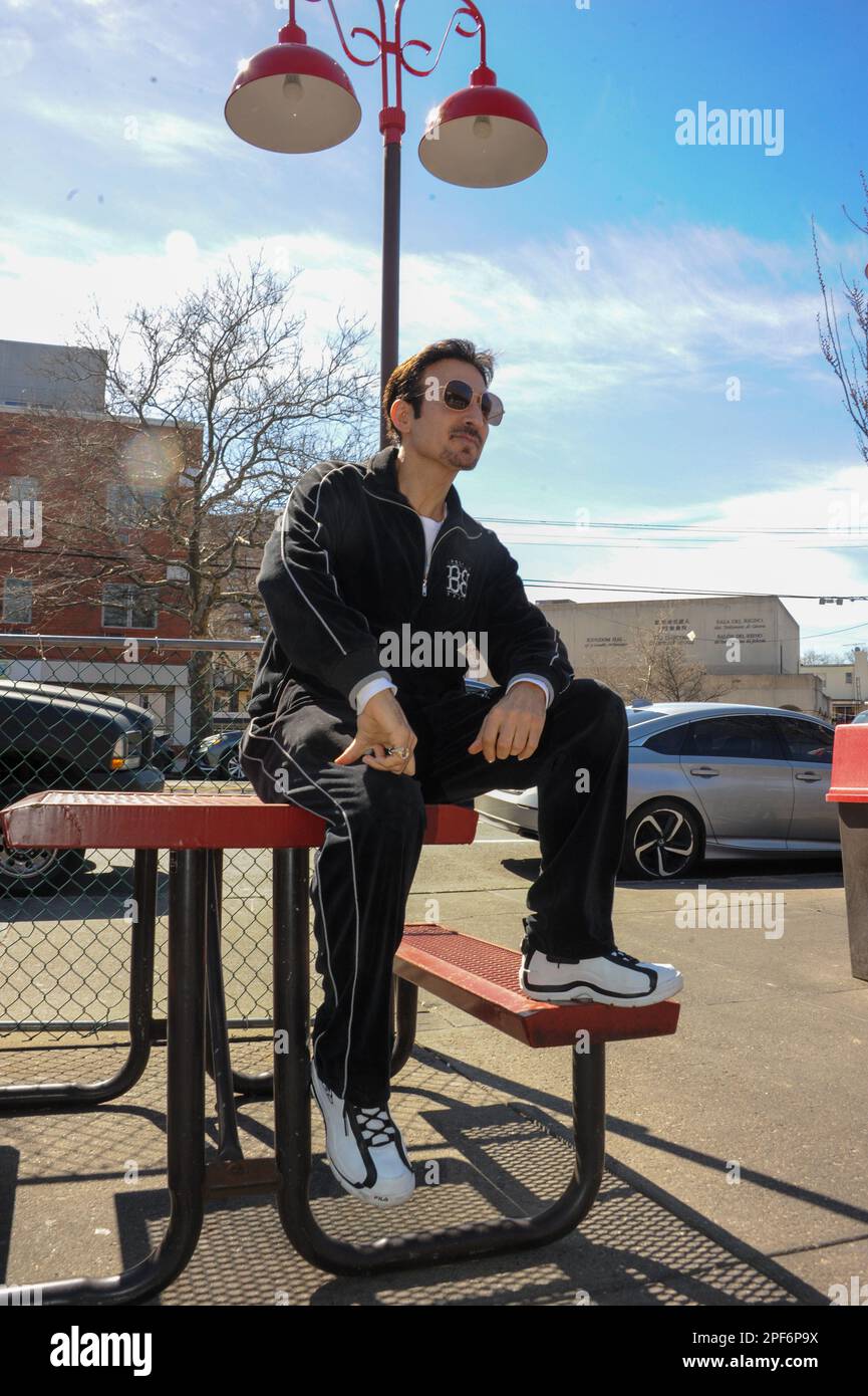 William DeMeo al L&B Spumoni Gardens di Brooklyn, foto Nadja Sayej Foto Stock