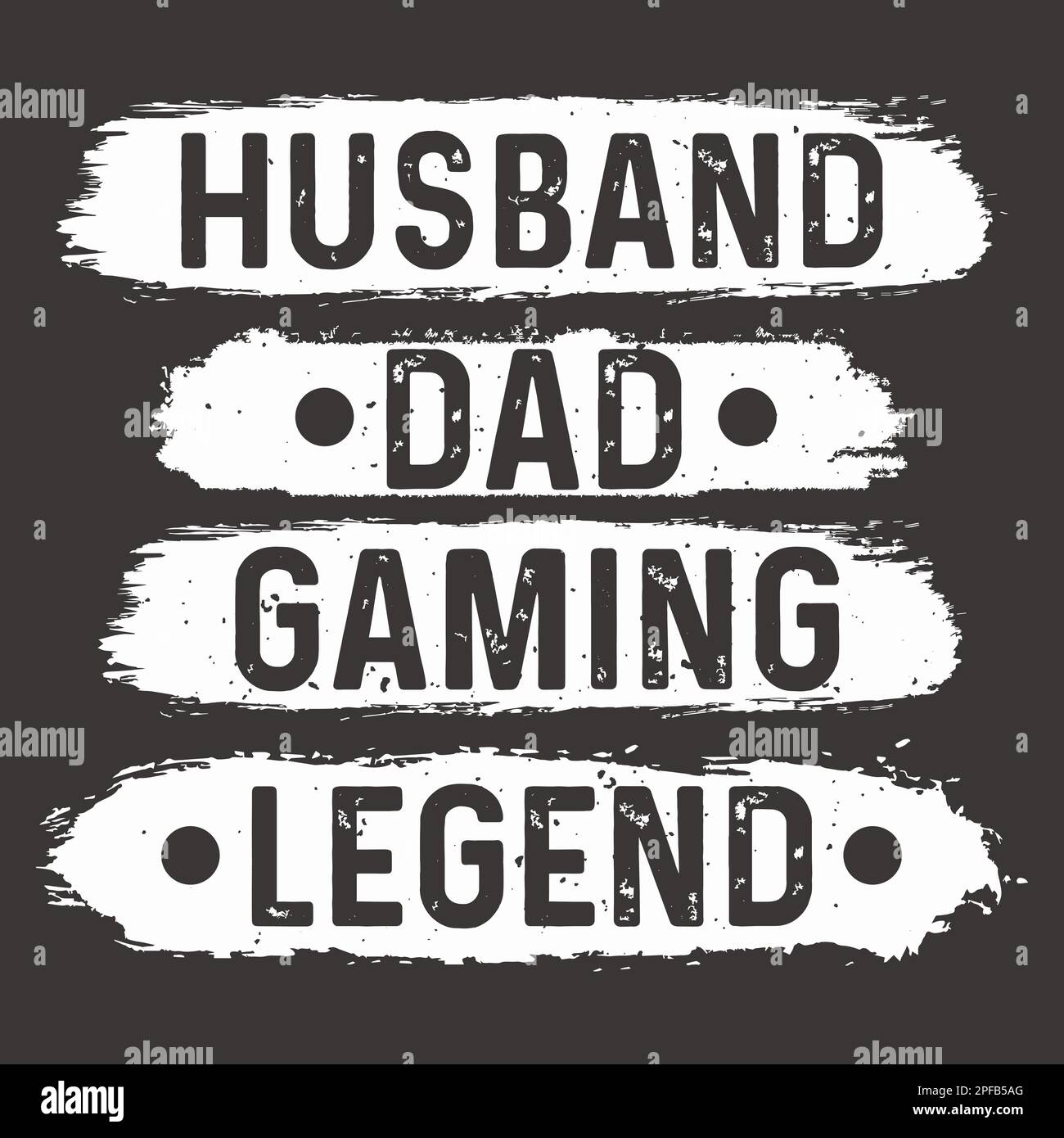 Marito papà gioco leggenda t-shirt design Illustrazione Vettoriale