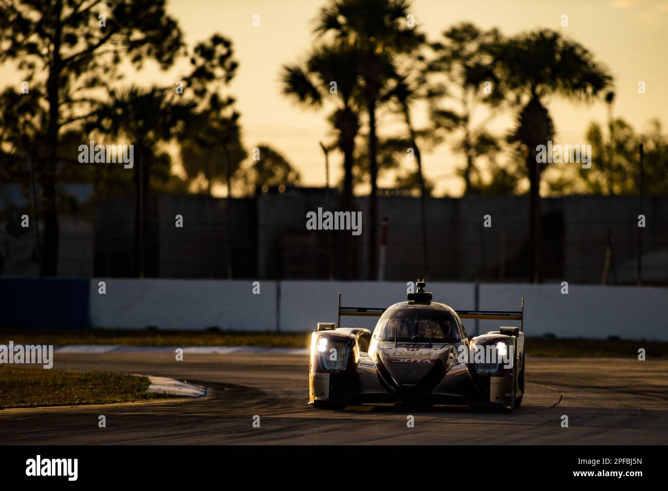 Sebring, Florida, USA - 16/03/2023, 48 BECKMANN David (ger), YE Yifei (chn), STEVENS Will (gbr), HERTZ Team JOTA, Oreca 07 - Gibson, in azione durante le 1000 miglia di Sebring 2023, 1st° round del Campionato Mondiale di Endurance FIA 2023, dal 15 al 17 marzo, 2023 sull'autodromo internazionale di Sebring a Sebring, Florida, USA - Foto: Thomas Fen..tre/DPPI/LiveMedia Foto Stock