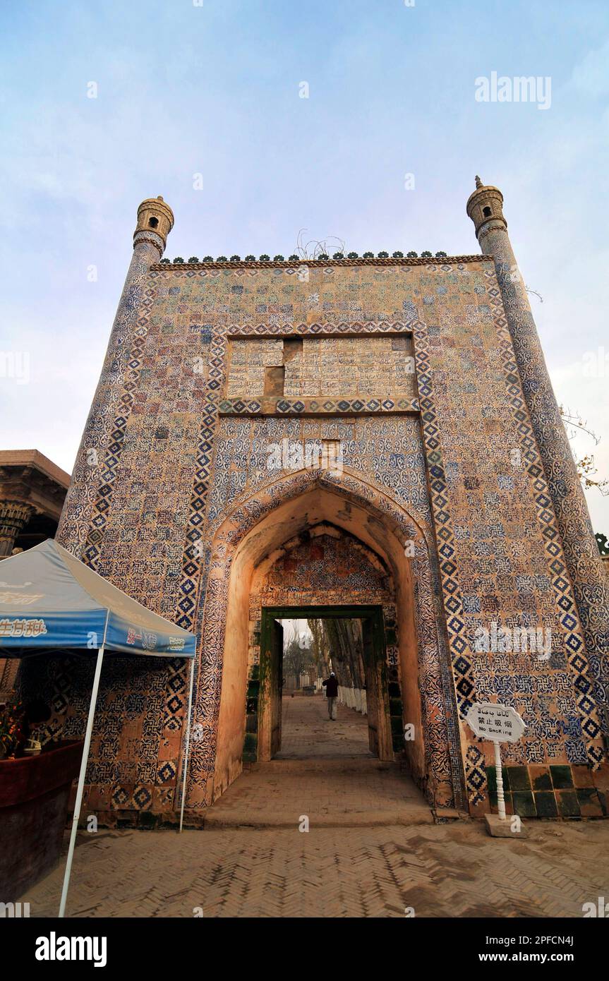 L'Apakh Hoja Mazar (mausoleo di Ahoja) vicino Kashgar, Xinjiang, Cina. Foto Stock