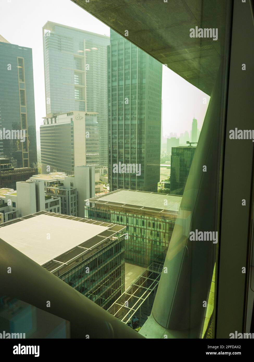 Dubai, Emirati Arabi Uniti - 10.31.2022 - immagine degli edifici del centro finanziario internazionale di Dubai Foto Stock