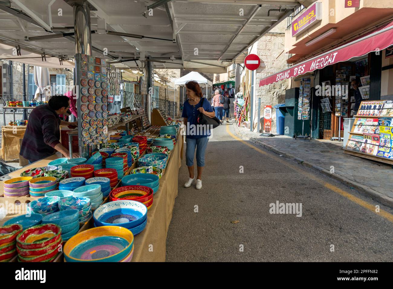Sineu market.Mallorca Island.Spain Foto Stock