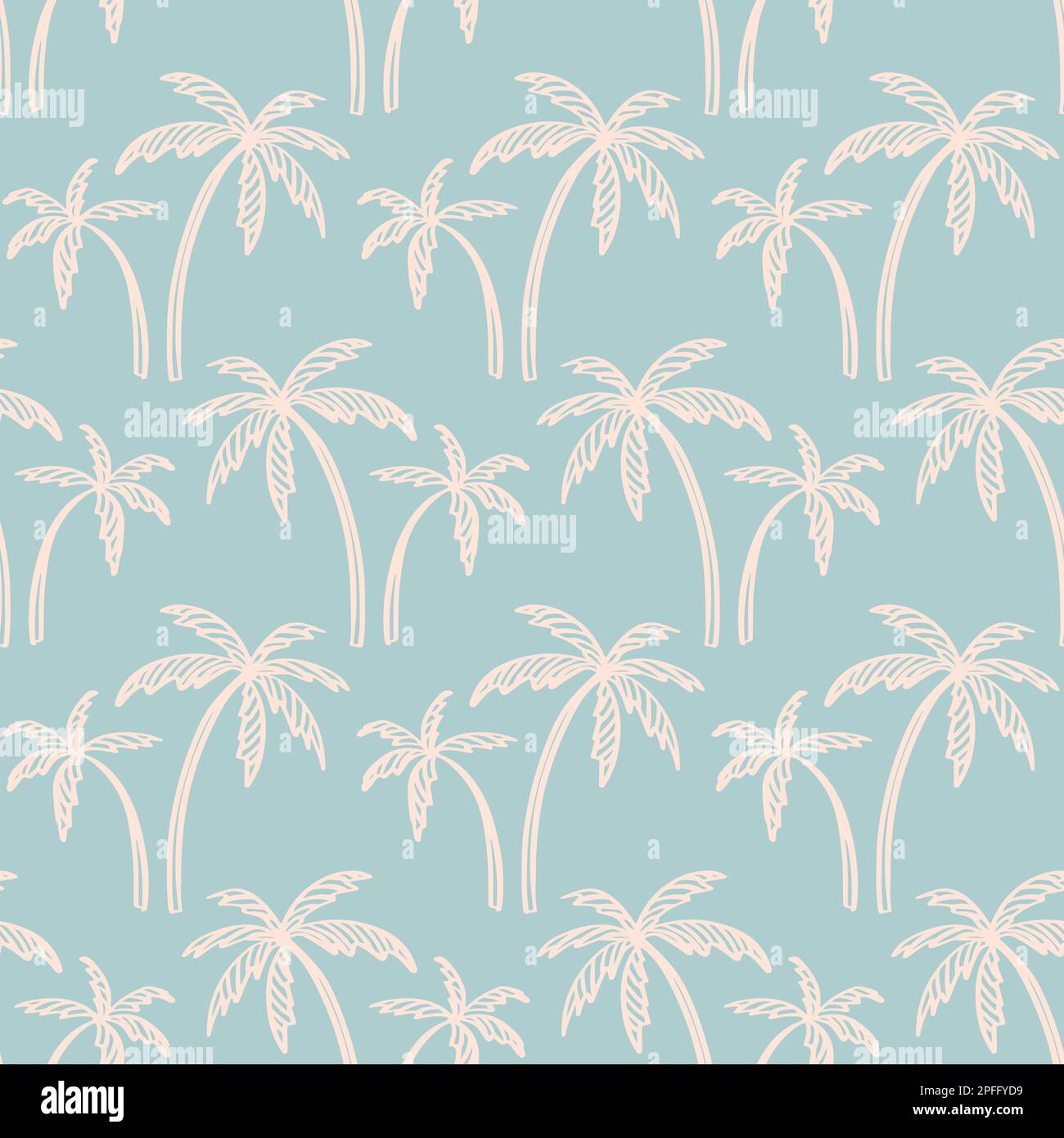Pattern senza giunture vettoriale Palm tree Illustrazione Vettoriale