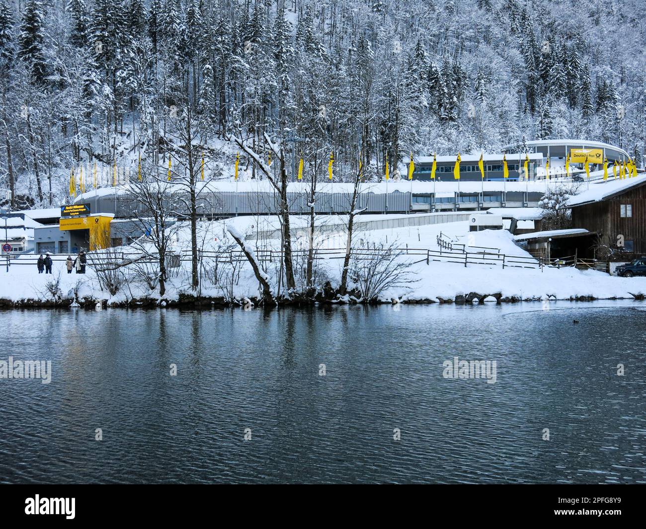 inverno in baviera königsee Foto Stock