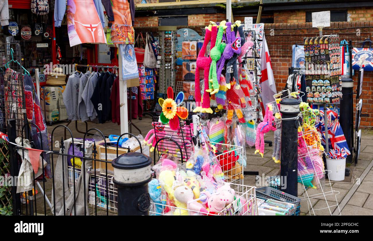 Negozio di souvenir britannico Foto Stock