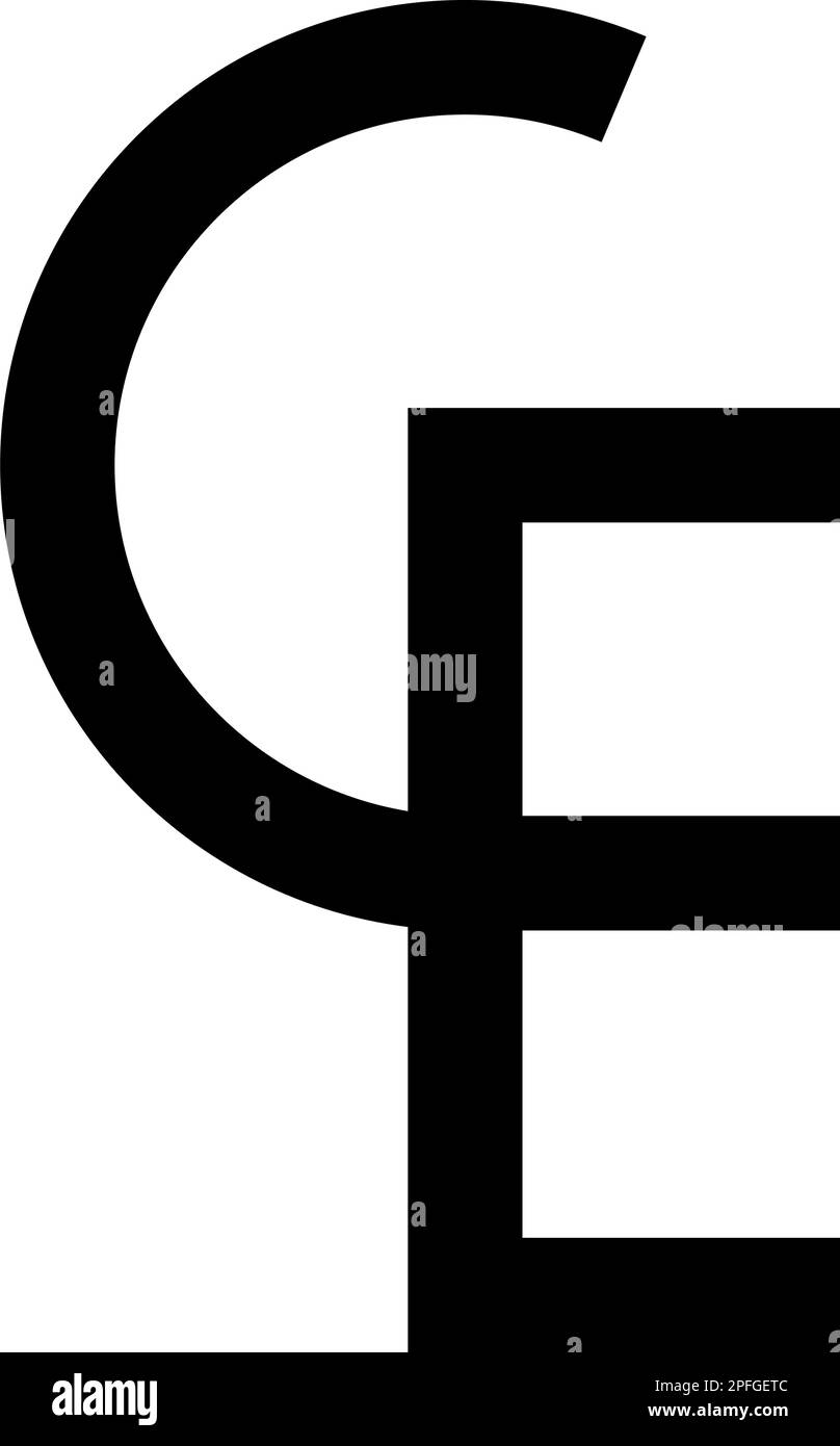 Simbolo euro ECU simbolo europeo ecu CE icona nero colore vettore illustrazione immagine stile piatto semplice Illustrazione Vettoriale