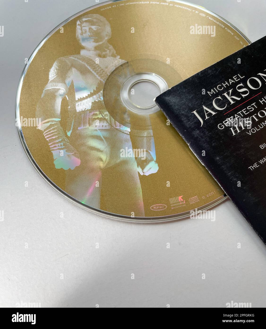 Il CD Greatest hits History di Michael Jackson, volume uno, è stato pubblicato nel 2001, negli Stati Uniti Foto Stock