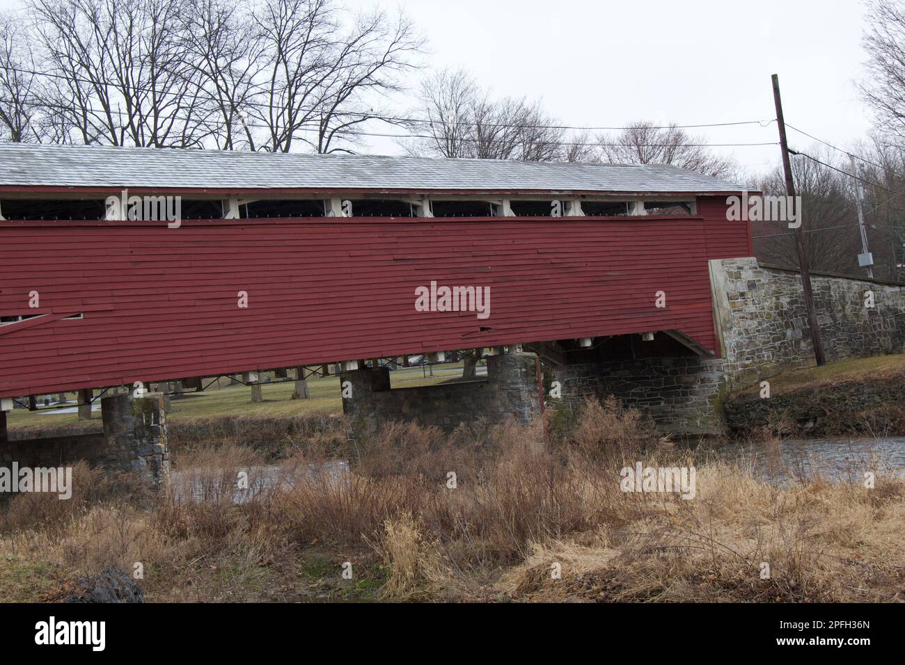 Ponti coperti storici di Lehigh Valley Foto Stock