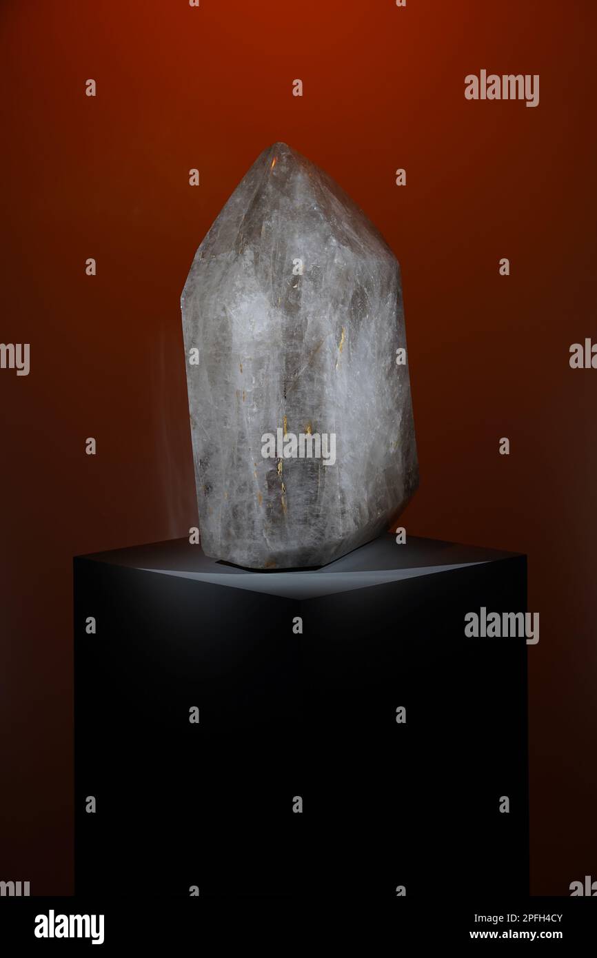 Grande quarzo di cristallo fumoso Foto Stock