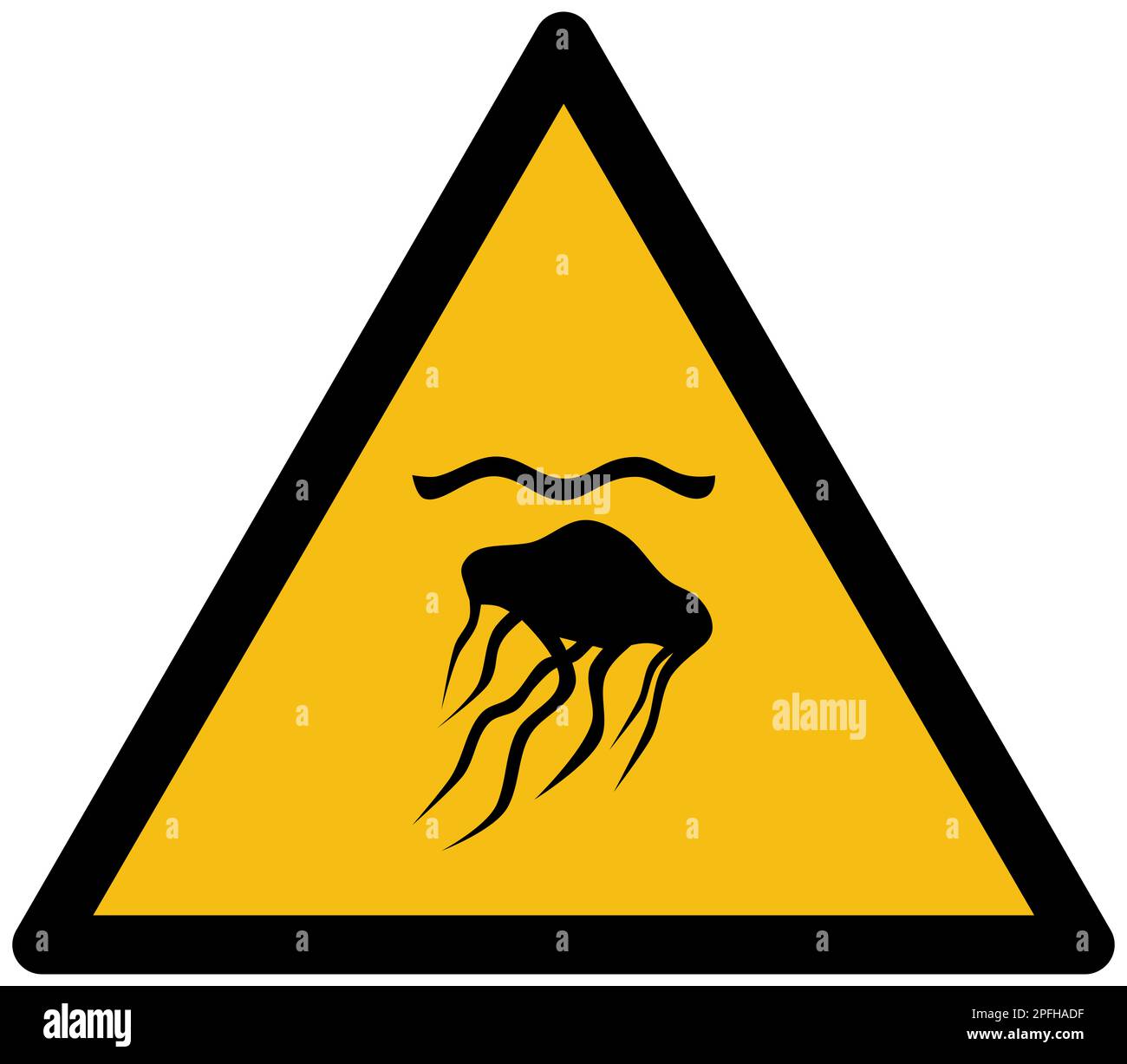 ISO 7010 segno di medusa Foto Stock