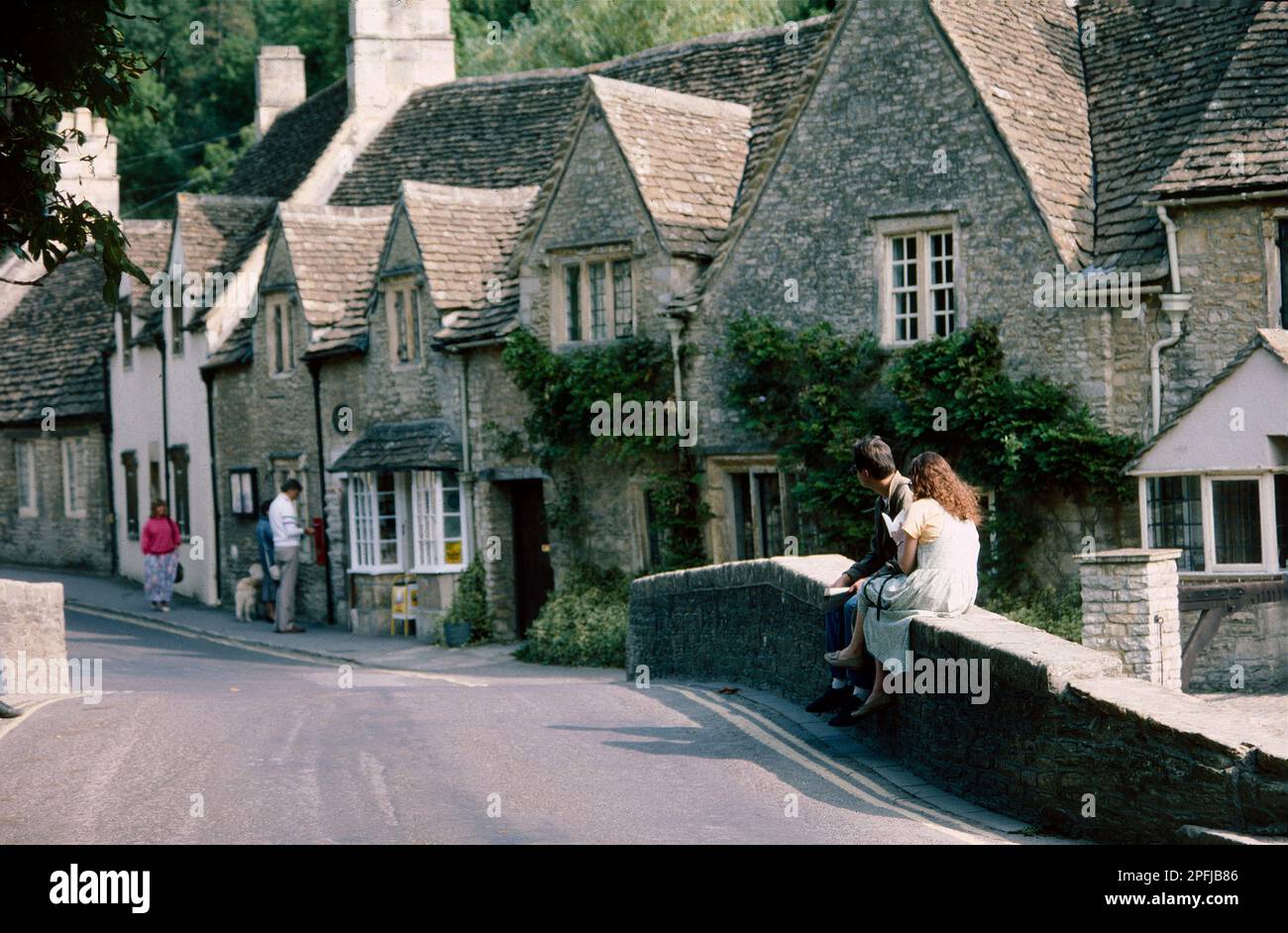 Castle Combe, Wiltshire, Inghilterra Foto Stock
