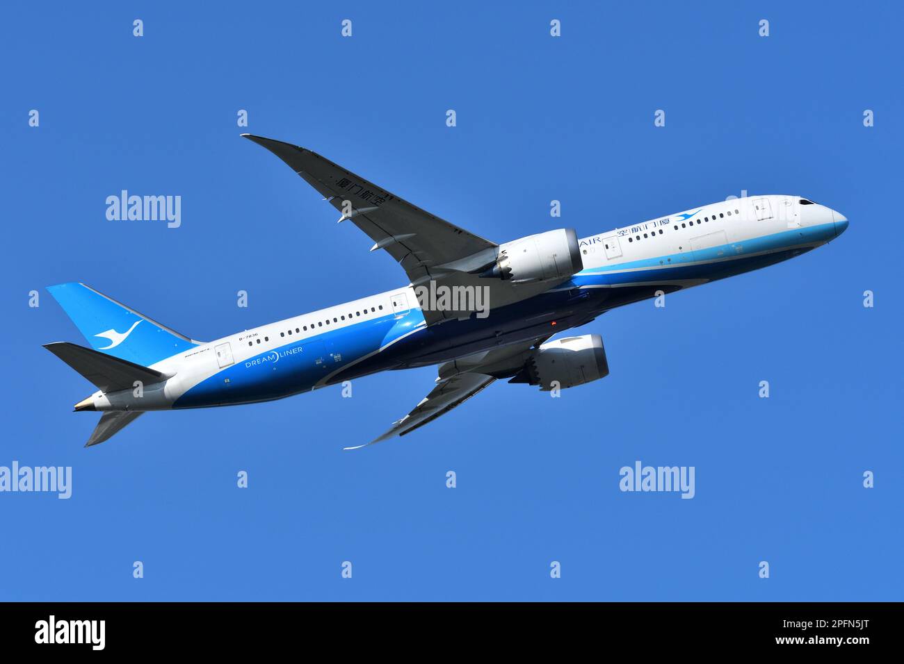 Prefettura di Chiba, Giappone - 05 maggio 2019: Aereo passeggeri della Xiamen Airlines Boeing B787-9 Dreamliner (B-7836). Foto Stock