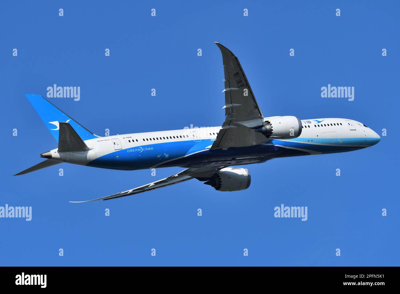 Prefettura di Chiba, Giappone - 05 maggio 2019: Aereo passeggeri della Xiamen Airlines Boeing B787-9 Dreamliner (B-7836). Foto Stock