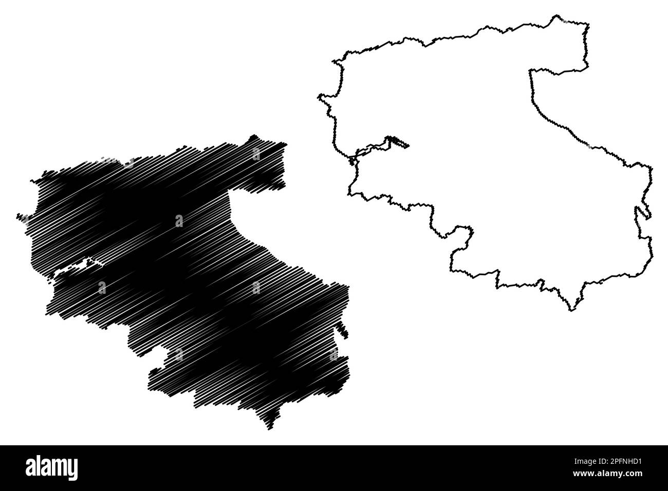 North Devon Distretto non-metropolitano (Regno Unito di Gran Bretagna e Irlanda del Nord, contea cerimoniale Devon o Devonshire, Inghilterra) mappa vecto Illustrazione Vettoriale