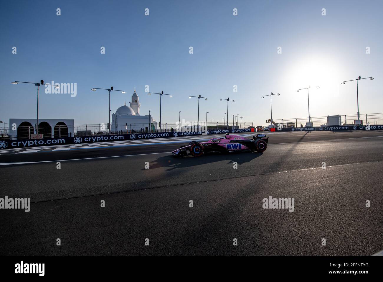 Jeddah, Arabia Saudita. 17th Mar, 2023. CIRCUITO DI JEDDAH CORNICHE, ARABIA SAUDITA - 17 MARZO: Esteban OCON, Alpine A523 durante il Gran Premio dell'Arabia Saudita al circuito di Jeddah Corniche venerdì 17 marzo 2023 a Jeddah, Arabia Saudita. (Foto di Michael Potts/BSR Agency) Credit: BSR Agency/Alamy Live News Foto Stock