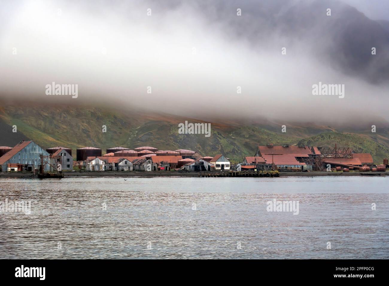 Georgia del Sud, Grytviken Foto Stock