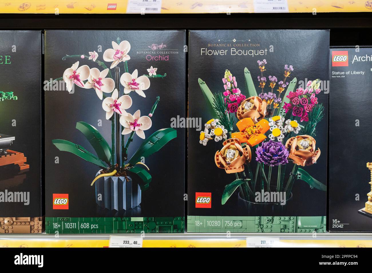 La collezione botanica LEGO in vendita presso il Lego Store