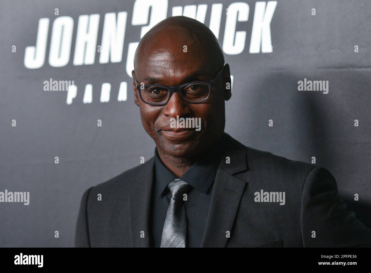 Lance Reddick partecipa alla prima mondiale di 'John Wick: Chapter 3' ad un Hanson Place il 9 maggio 2019 a New York City. Foto Stock