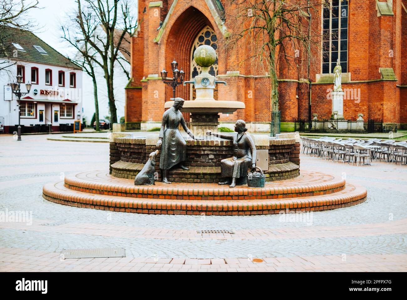 Centro storico di Haltern am See. Foto Stock