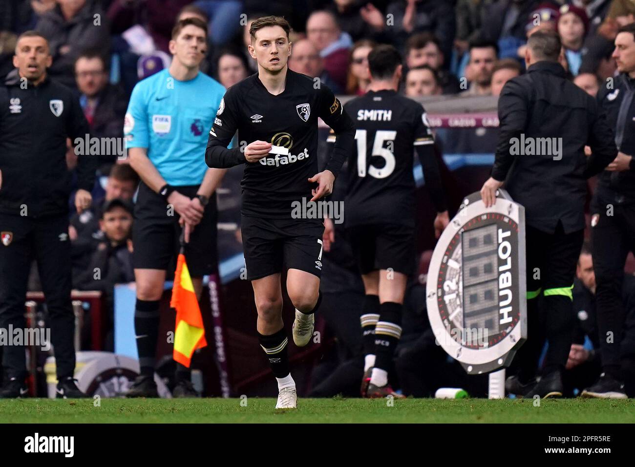 David Brooks di Bournemouth si presenta come sostituto durante la partita della Premier League al Villa Park, Birmingham. Data immagine: Sabato 18 marzo 2023. Foto Stock