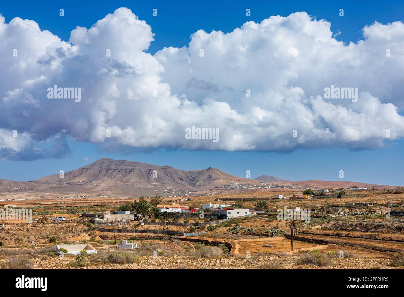 Il villaggio di Llanos de la Conception sull'isola di Fuerteventura nelle Isole Canarie Foto Stock