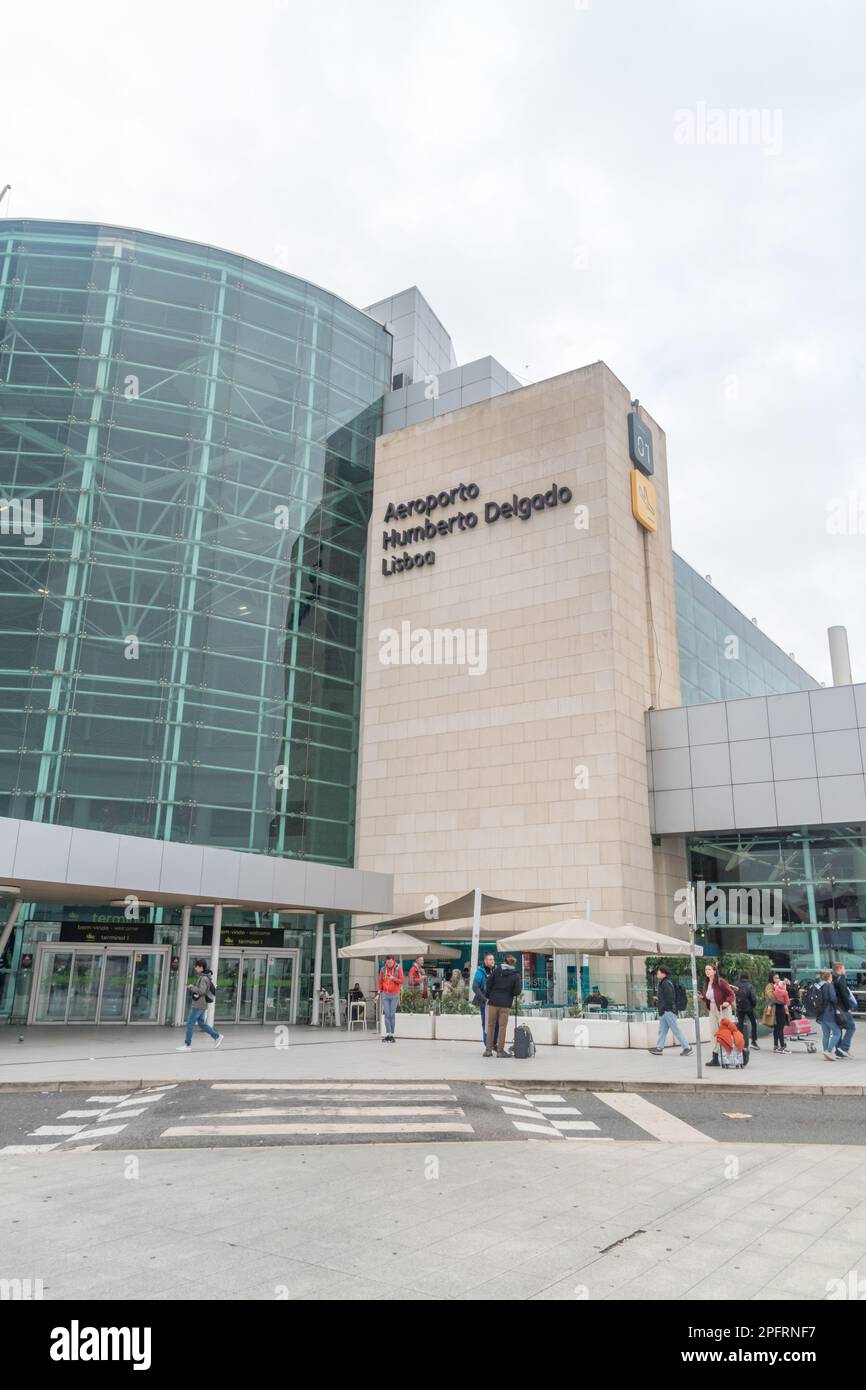 Lisbona, Portogallo - 3 dicembre 2022: Aeroporto di Humberto Delgado, aeroporto informale di Lisbona e formalmente aeroporto di Portela. Foto Stock