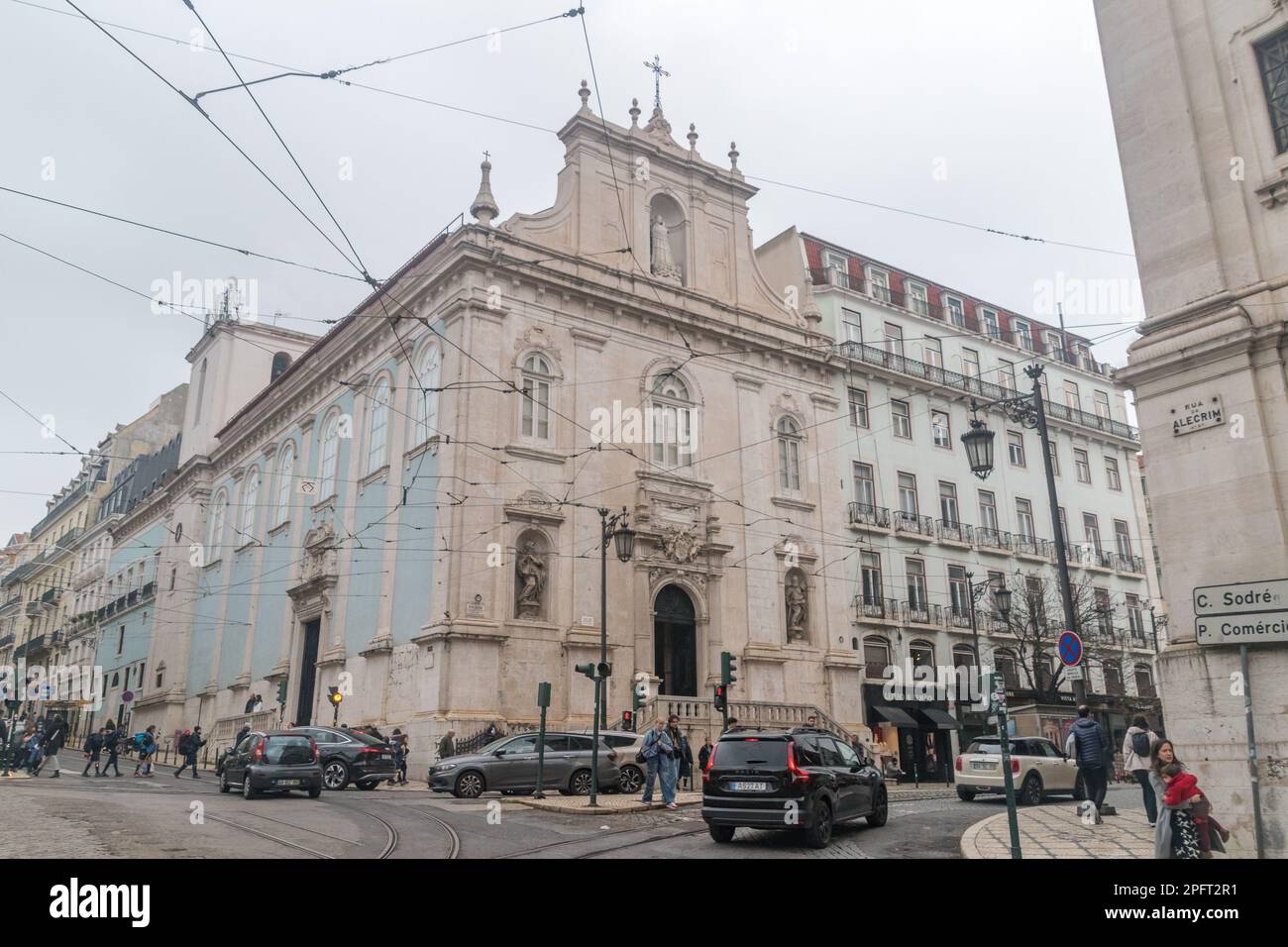 Lisbona, Portogallo - 4 dicembre 2022: Chiesa di nostra Signora del Loreto degli Italiani. Foto Stock