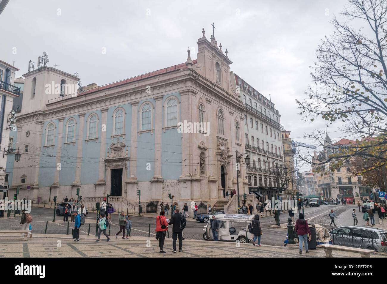 Lisbona, Portogallo - 4 dicembre 2022: Chiesa di nostra Signora del Loreto degli Italiani. Foto Stock