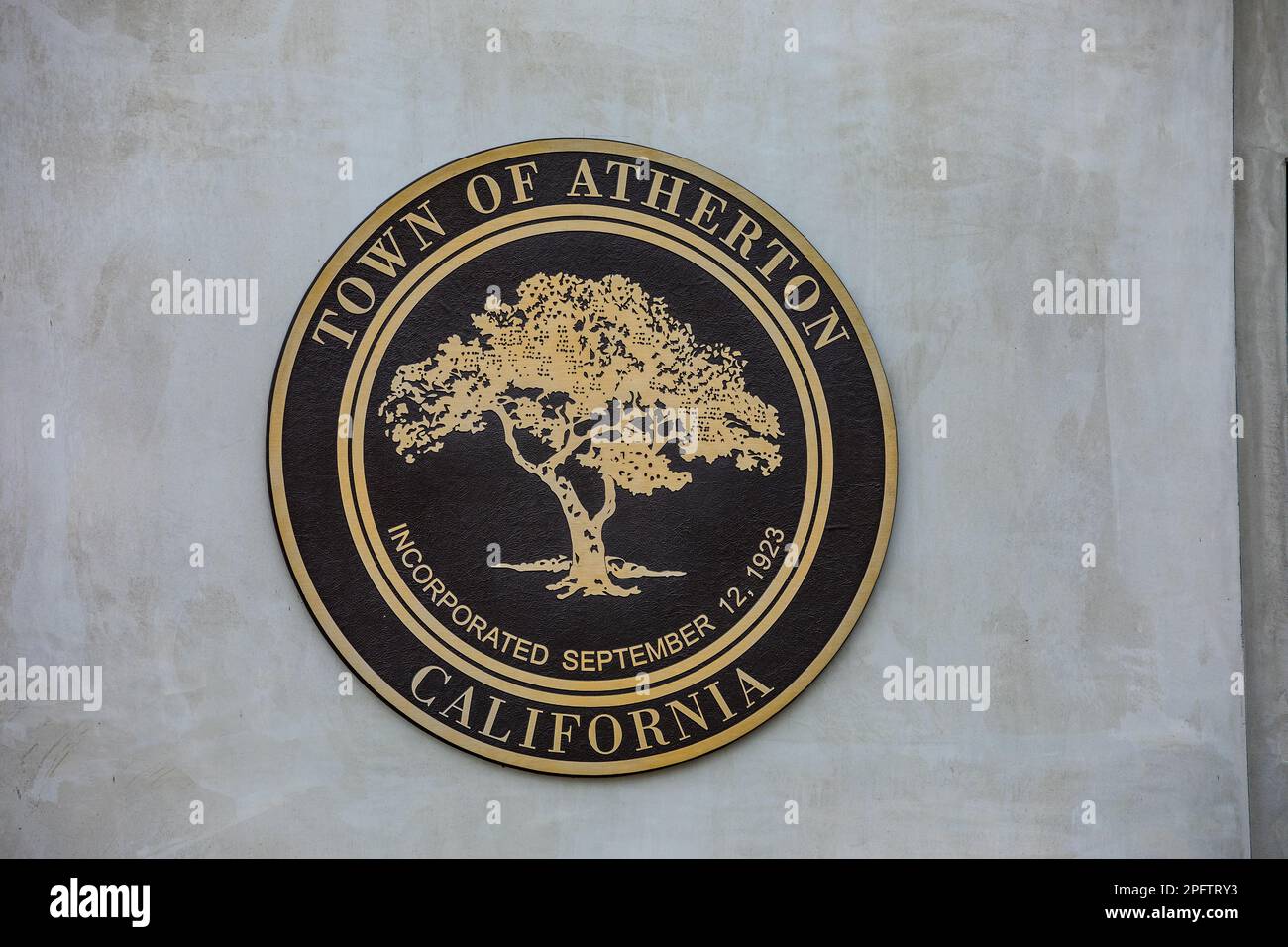 Il municipio di Atherton California Foto Stock