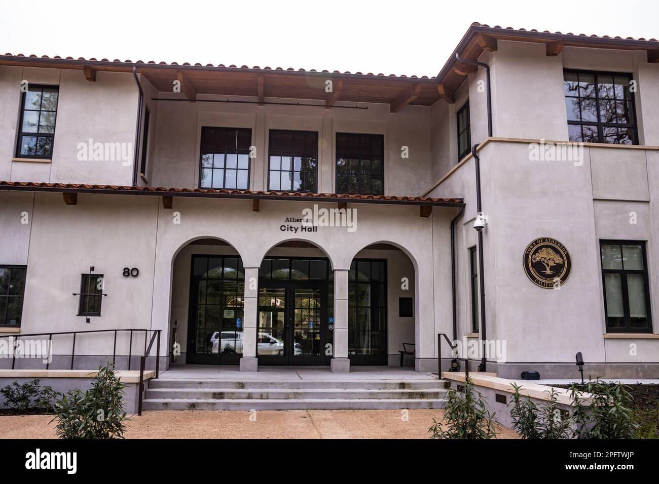 Il municipio di Atherton California Foto Stock