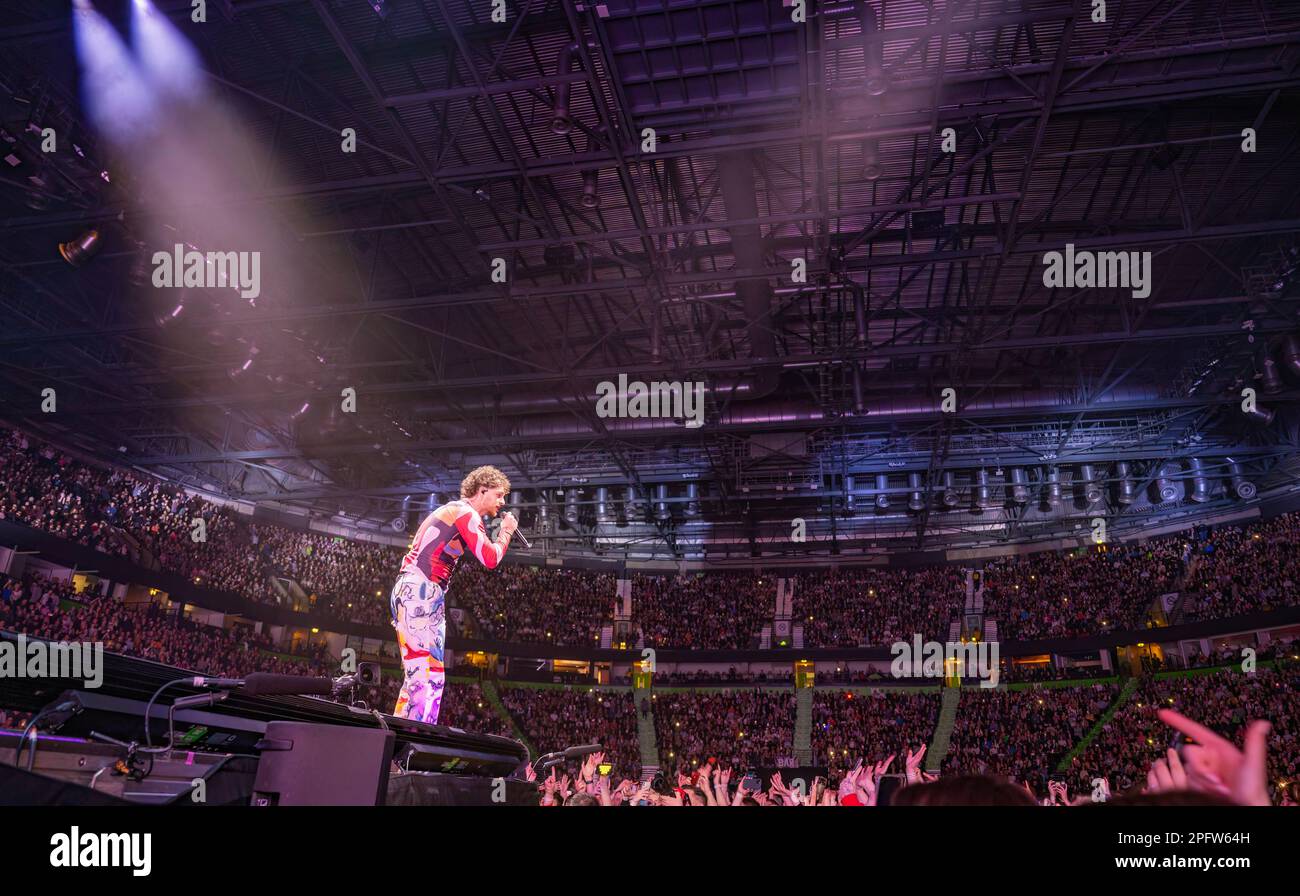 Manchester, Regno Unito. 18th marzo 2023. Tom Grennan suona all'AO Arena di Manchester. 2023-03-18. Credit: Gary Mather/Alamy Live News Foto Stock