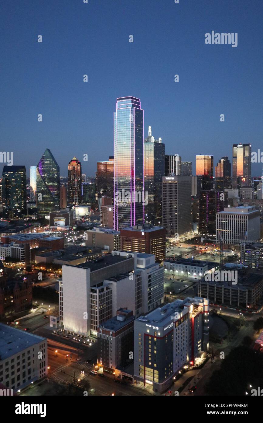 Dallas Skyline, Texas Foto Stock