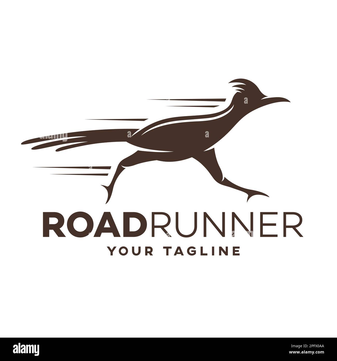 Moderno logo Road Running. Illustrazione vettoriale. Illustrazione Vettoriale