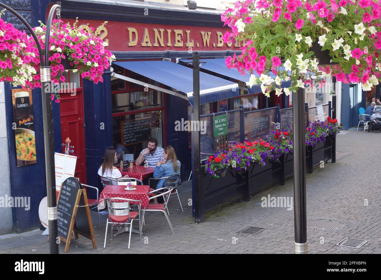 Daniel W Bollard, ristorante a Kilkenny, Irlanda Foto Stock